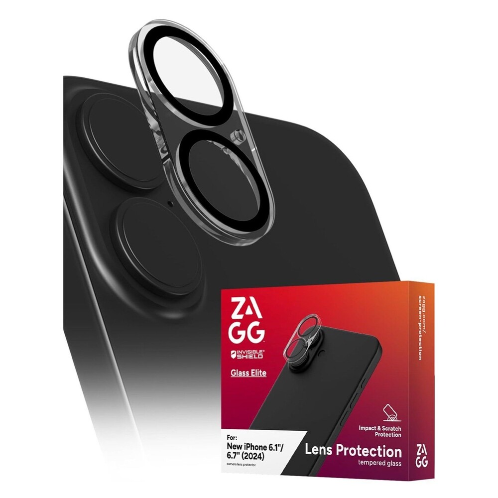iPhone 16 / 16 Plus ZAGG Glass Elite Anti-Glare Lens Protector for Camera